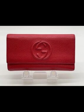 Gucci Soho Interlocking G Leather Wallet W/ Box